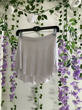 White Bullet Pointe Ballet Skirt